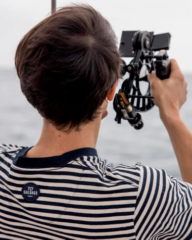 Men's Breton Shirt - Nantucket Recycled Sail - Image 5