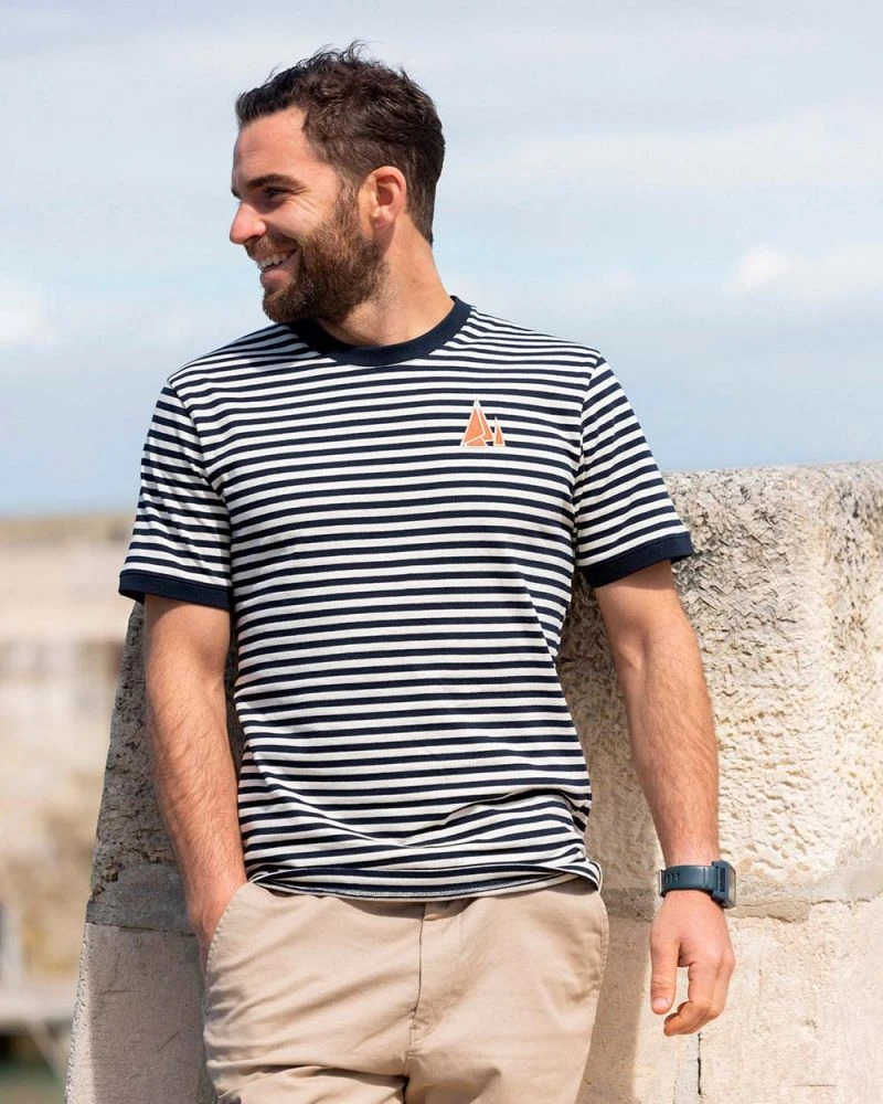 Men's Breton Shirt - Nantucket Recycled Sail - Image 8