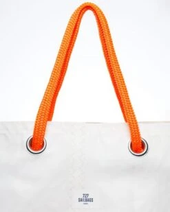 Bag Handles Orange Recycled Sail