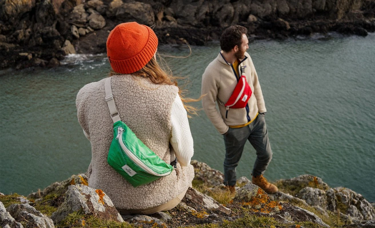 Fanny Pack Ibiza Green Recycled Sail - Image 3