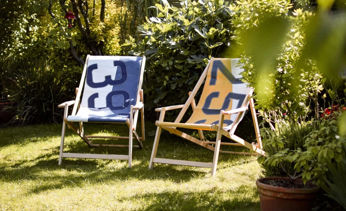 Beechwood Deckchair Nattier Blue Recycled Sail - Image 3