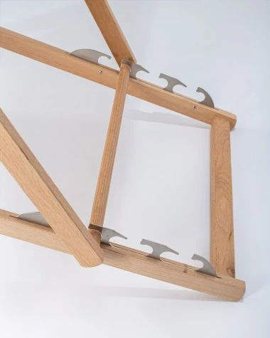 Beechwood Deckchair Nattier Blue Recycled Sail - Image 5