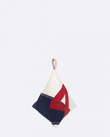 Berlingo Door Stopper Navy And Red Recycled Sail - Image 2