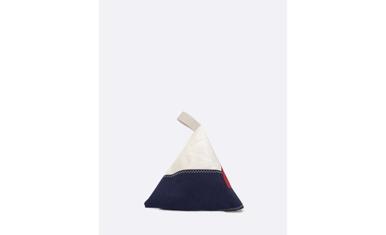 Berlingo Door Stopper Navy And Red Recycled Sail - Image 3