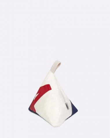 Berlingo Door Stopper Navy And Red Recycled Sail - Image 4
