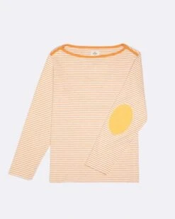 Women's Calvi Striped Sailor Shirt Yellow Stripes Recycled Sail