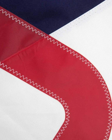 Cruise Bean Bag β28 Navy Blue And Red Recycled Sail - Image 2