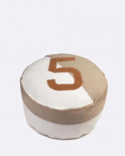 Cruise Bean Bag ⌀28 Linen And Leather Recycled Sail