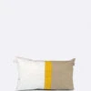 Cushion 20x12 In Linen And Mustard Yellow Recycled Sail