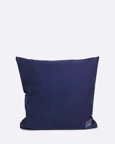 Cushion 20x20 In Navy Blue And Red Recycled Sail - Image 2