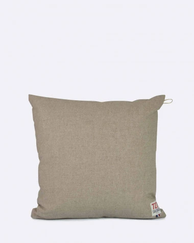 Cushion 20x20 In Linen And Leather Recycled Sail - Image 2