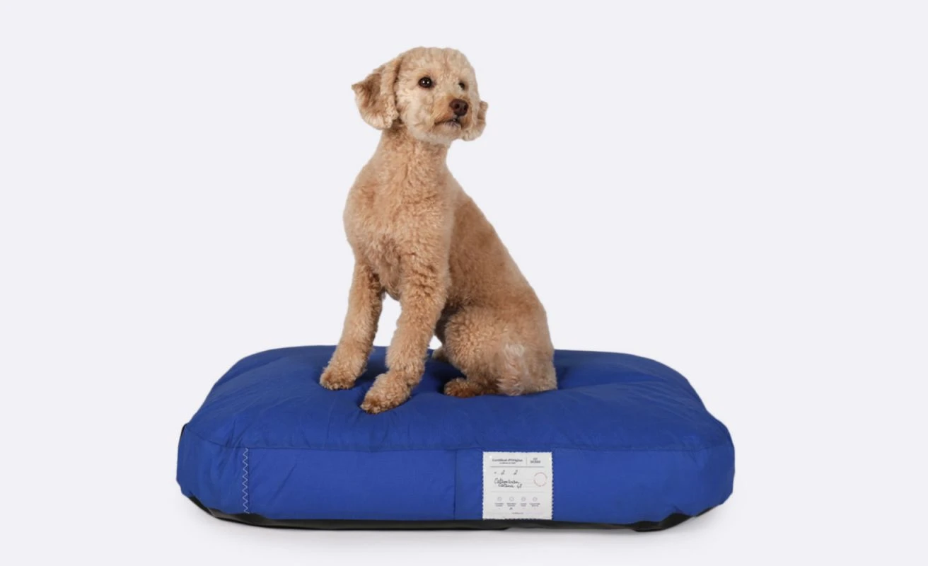 Dog Bed Blue Recycled Sail - Image 3