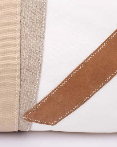 Onshore Duffel Bag Linen And Lether Recycled Sail - Image 4