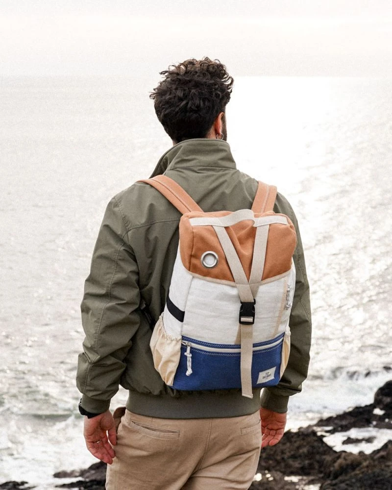 Duo Pack: Biky Pannier Backpack Convertible Recycled Sail - Image 8