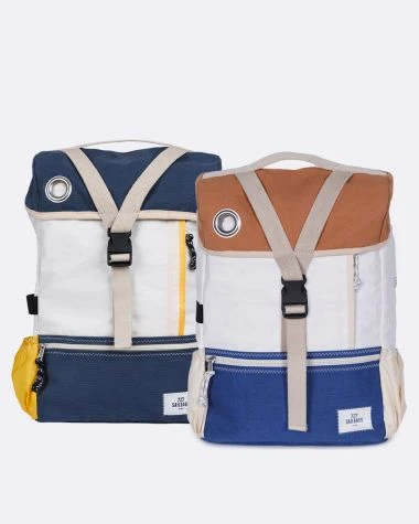 Duo Pack: Biky Pannier Backpack Convertible Recycled Sail