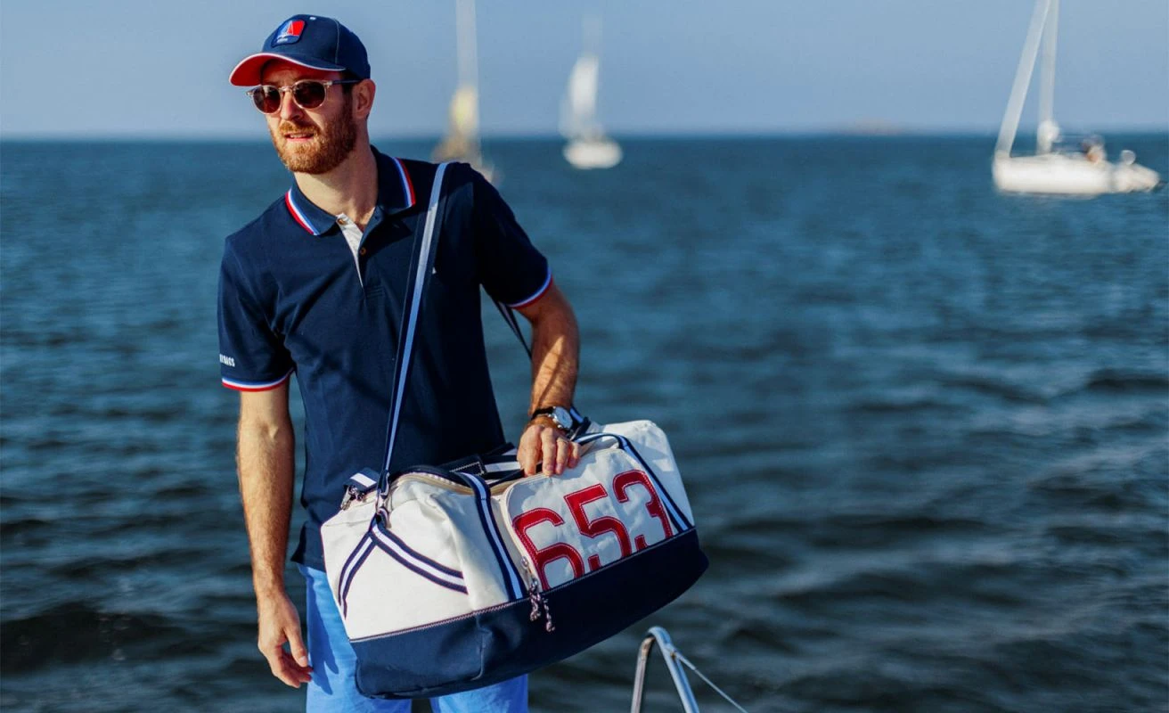 Feroe Travel Bag Navy Recycled Sail - Image 3