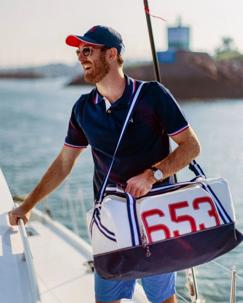 Feroe Travel Bag Navy Recycled Sail - Image 8