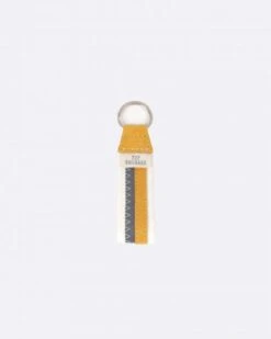 Keyring Grey And Yellow Recycled Sail