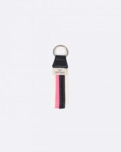 Keyring Pink And Navy Recycled Sail