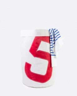 Laundry Basket Red Recycled Sail