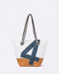 Legend Handbag Caramel And Grey Recycled Sail