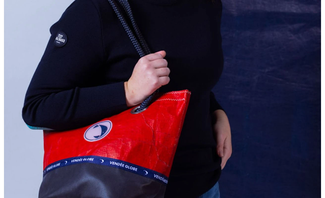 Legend Handbag Vendée Globe Collection Red Recycled Sail - Image 3