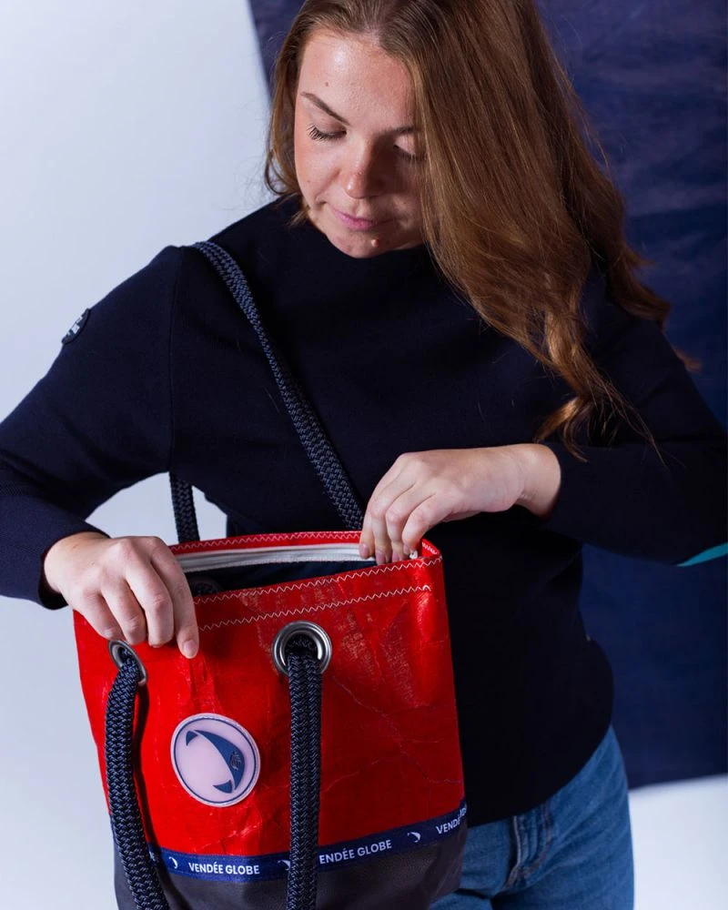 Legend Handbag Vendée Globe Collection Red Recycled Sail - Image 8
