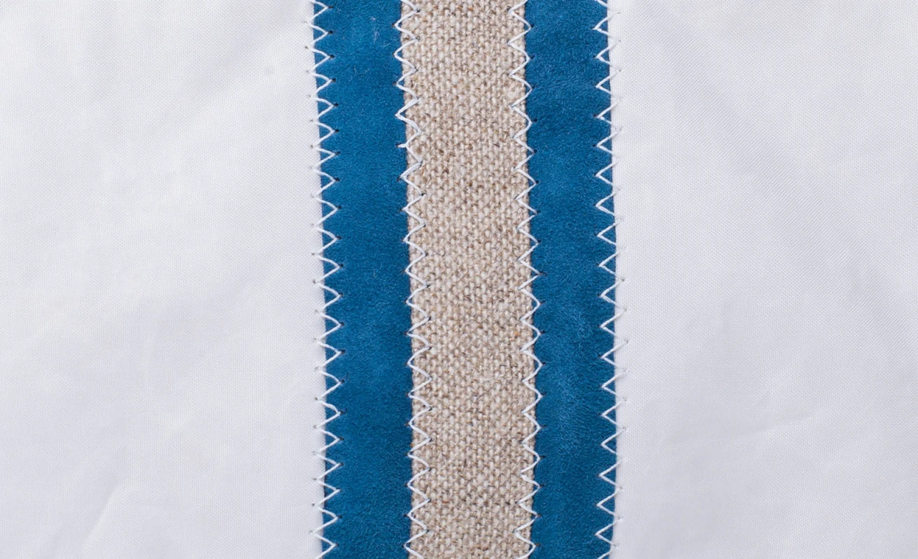 Makeup Bag Blue Recycled Sail - Image 3