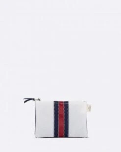 Makeup Bag Red And Navy Blue Recycled Sail