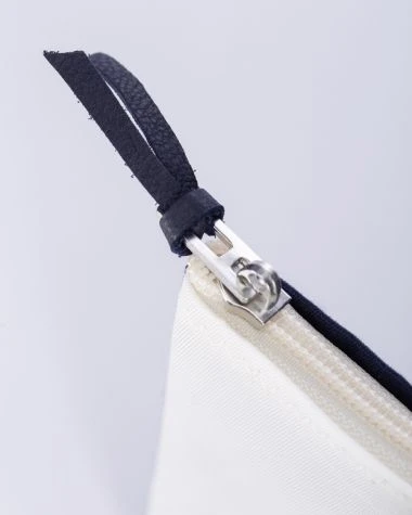 Makeup Bag Red And Navy Blue Recycled Sail - Image 4