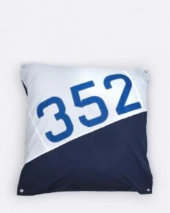 Maxi Bean Bag 55x55 In Navy Blue Recycled Sail