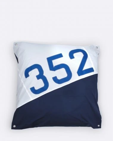 Maxi Bean Bag 55x55 In Navy Blue Recycled Sail