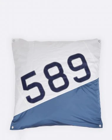 Maxi Bean Bag 55x55 In Shades Of Blue Recycled Sail - Image 2