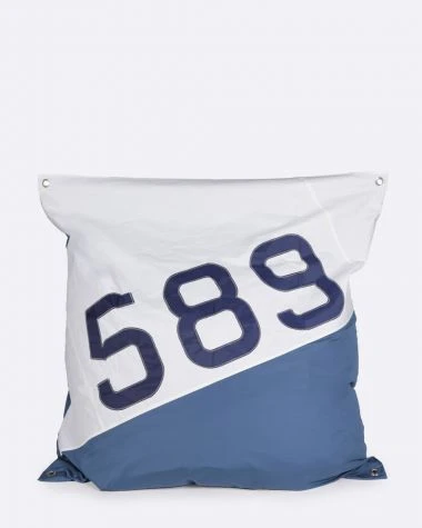 Maxi Bean Bag 55x55 In Shades Of Blue Recycled Sail