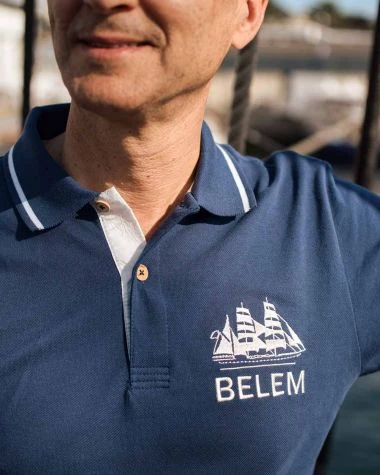 Men's Short Sleeve Polo Shirt Belem Collection Recycled Sail