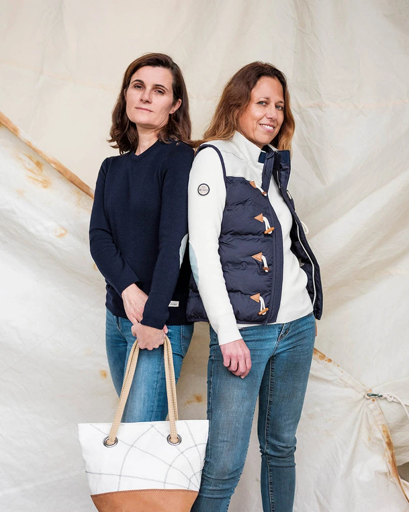 Women's Sleeveless Down Jacket Belem Collection Recycled Sail - Image 8