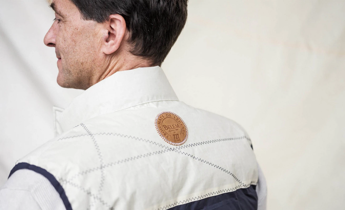 Men's Sleeveless Down Jacket Belem Collection Recycled Sail - Image 3