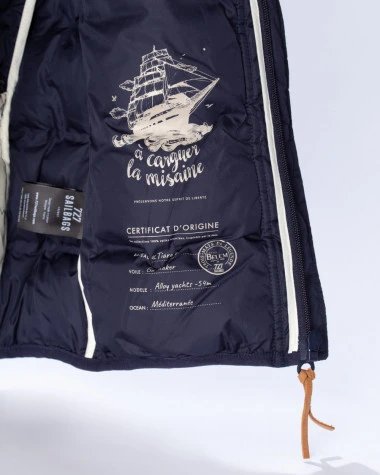 Men's Sleeveless Down Jacket Belem Collection Recycled Sail - Image 5