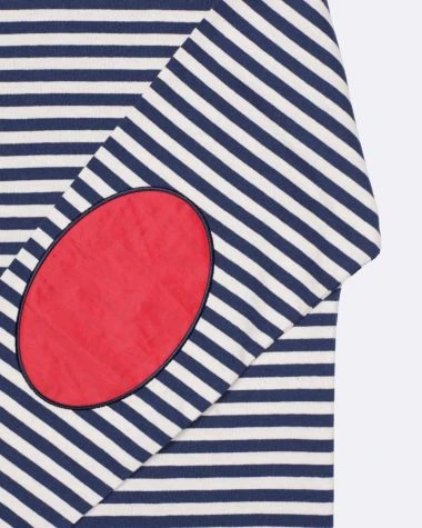 Women's Nantucket Striped Sailor Shirt Blue Stripes Recycled Sail - Image 2