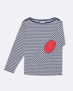 Women's Nantucket Striped Sailor Shirt Blue Stripes Recycled Sail