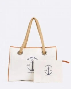 Pack: Seaside Tote And Zipped Pouch Classic Yachting Recycled Sail