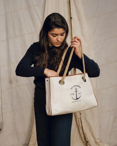 Pack: Seaside Tote And Zipped Pouch Classic Yachting Recycled Sail - Image 9