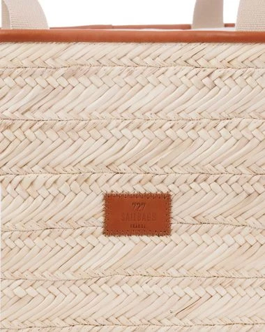 Pénélope Basket Bag Camel Brown Recycled Sail - Image 6