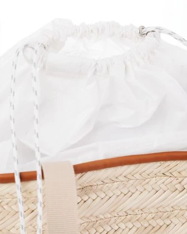 Pénélope Basket Bag Camel Brown Recycled Sail - Image 7