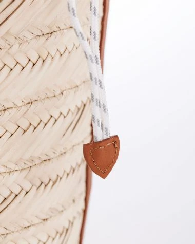 Pénélope Basket Bag Camel Brown Recycled Sail - Image 9