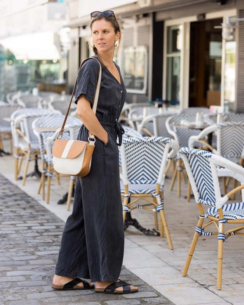 Half-moon Cross-body Bag Recycled Sail - Image 8