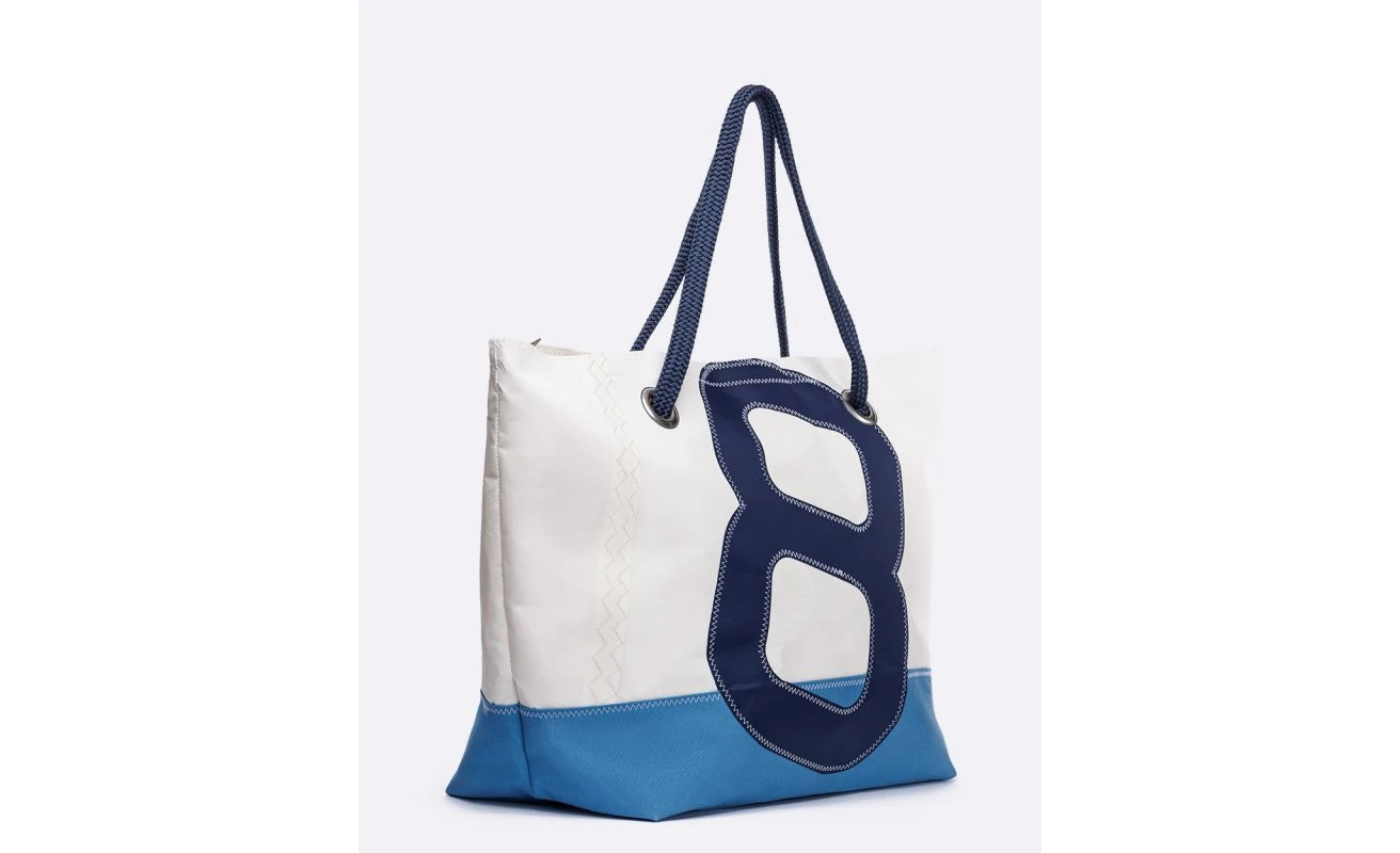 Carla Travel Bag Pastel Blue Recycled Sail - Image 3