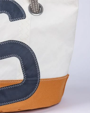 Sandy Handbag Caramel And Grey Recycled Sail - Image 4