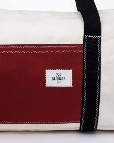 Onshore Duffel Bag Brick Red Recycled Sail - Image 4