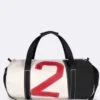 Onshore Duffel Bag Black And Red Recycled Sail